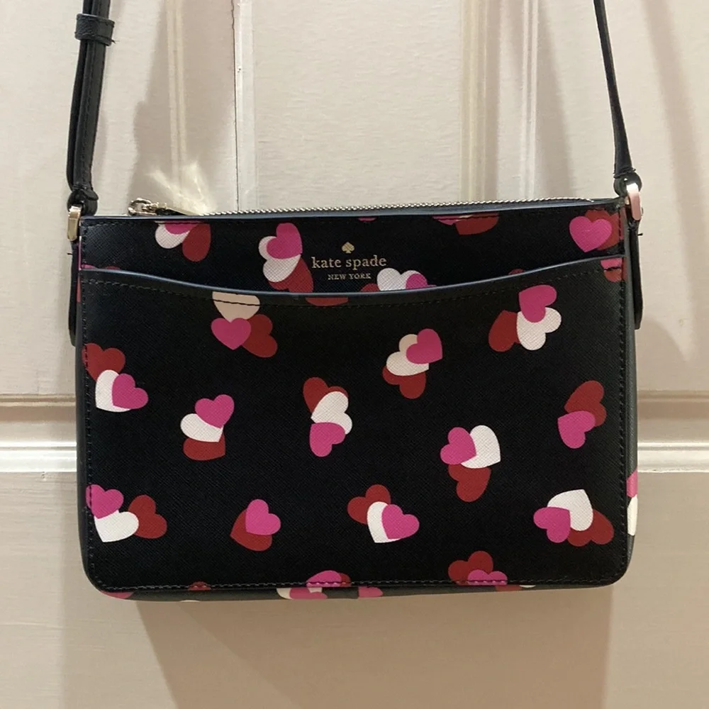 Kate Spade Flutter Hearts Crossbody Purse Bag - Picture 2 of 13